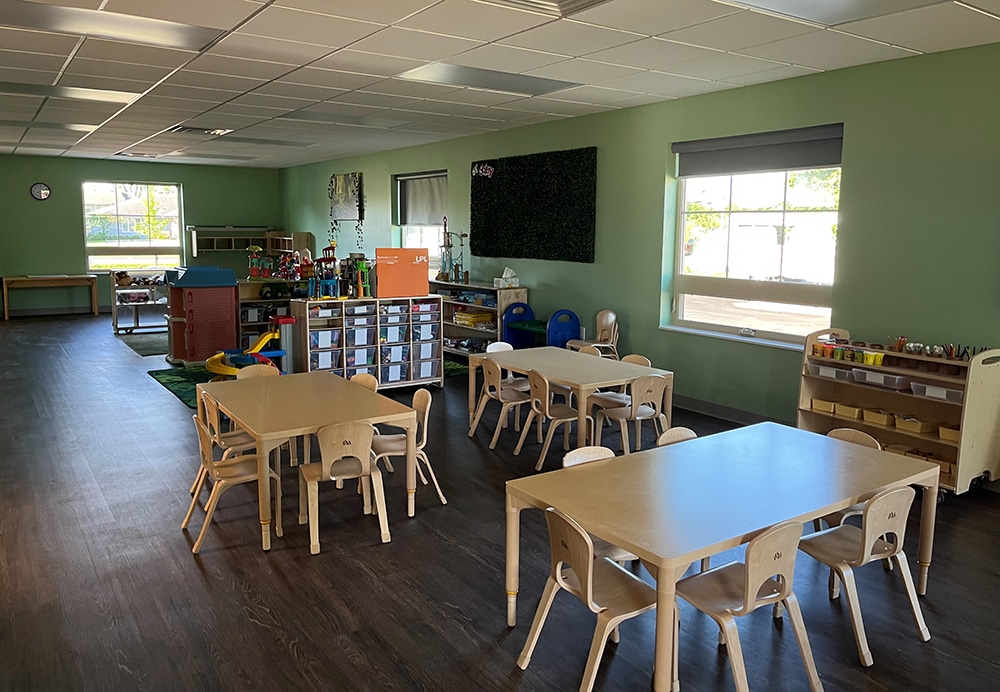 Large Classrooms With Fresh, Fun Themes Invite Learning